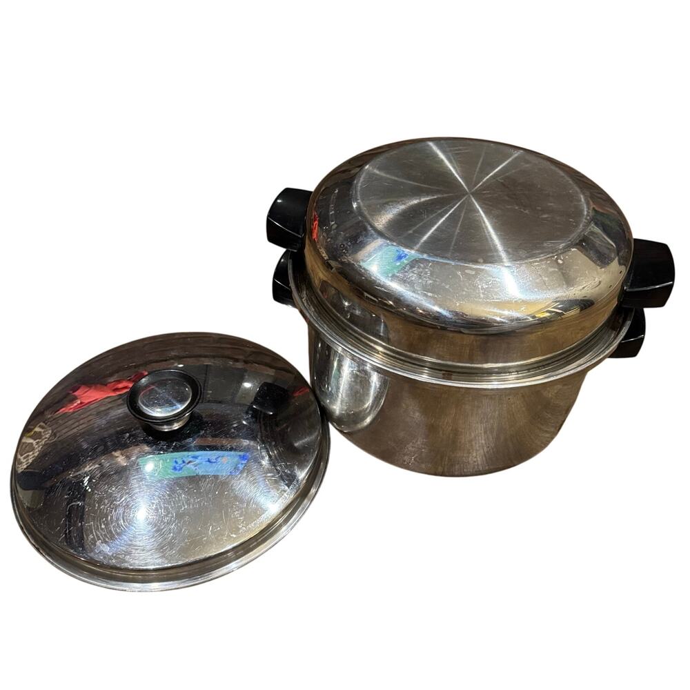 VTG Flavorite 3 Ply Stock Pot 18-8 Stainless Steel Cookware 10.5” w/ Dome Lid